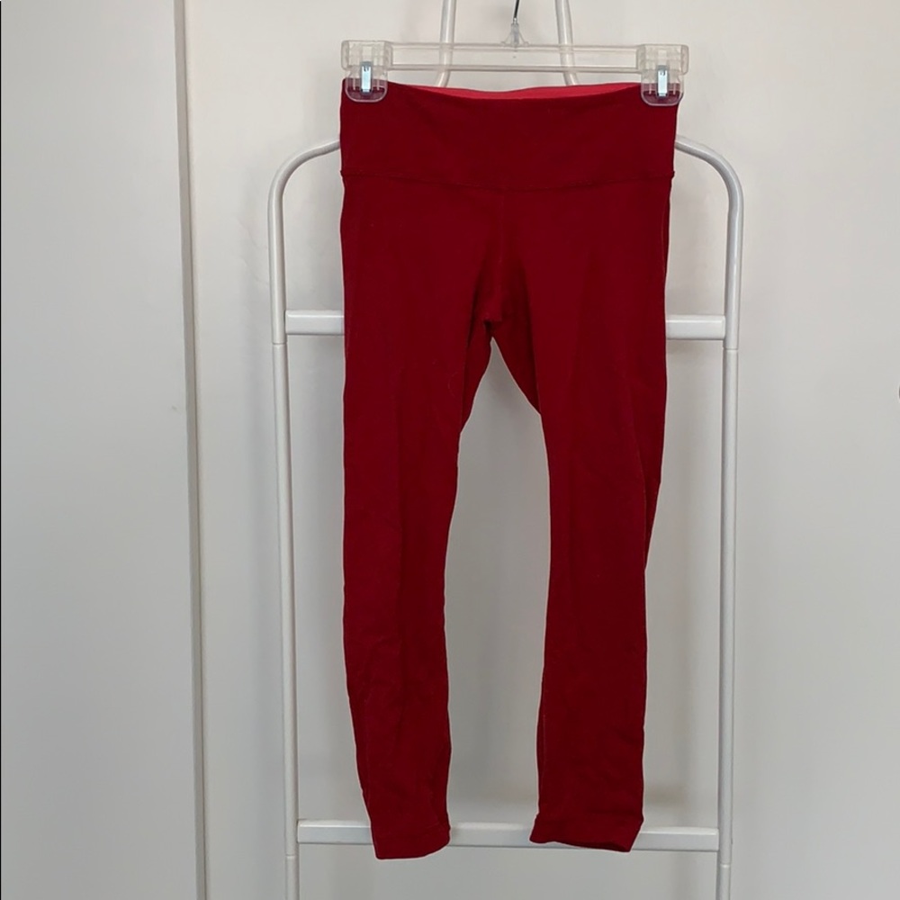 Lululemon Wunder Under Red Sz 2